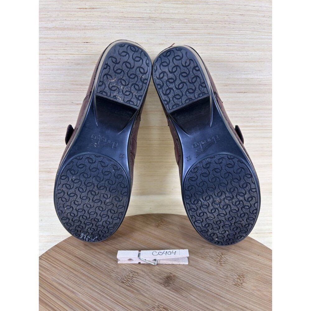 Dansko Tamara Brown Leather Buckle Clogs Womens Size 38 US 8 - Picture 8 of 8